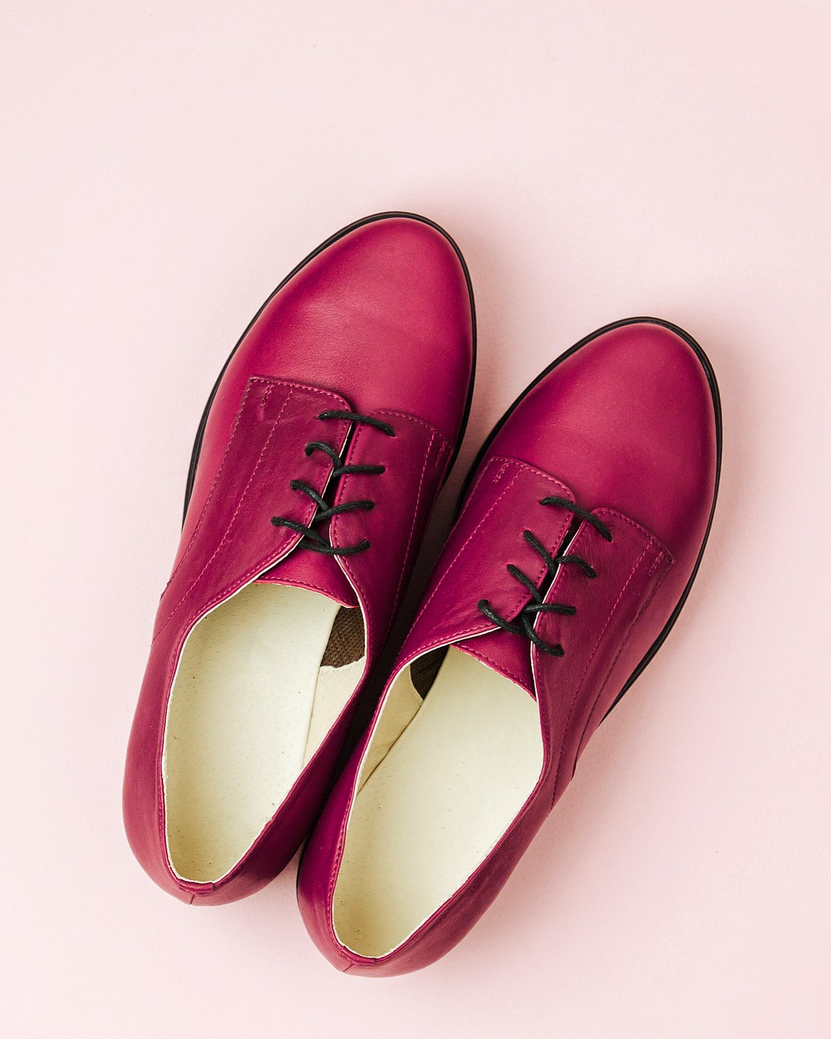 Women's Derby — Calfskin · Berry